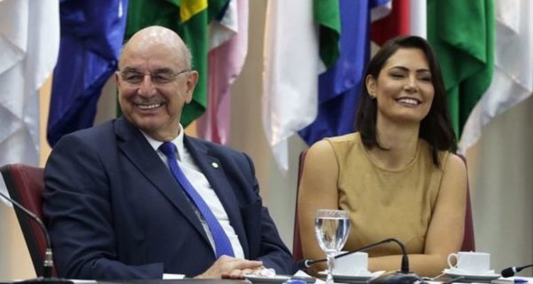 Osmar Terra e Michelle Bolsonaro
